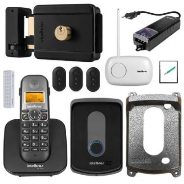 Imagem de Kit Telefone sem fio e Interfone Fechadura Abre por Controle - Intelbr