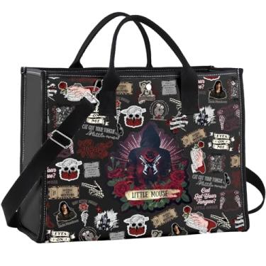 Imagem de WCGXKO Saco de compras de lona romance escuro inspirado em livros Mercadoria Spicy Gift Bookish Gift Smut Reader Bolsa reutilizável de lona, Little Lt