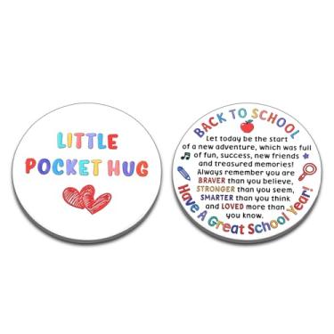 Imagem de Material de volta às aulas para meninas adolescentes, material de volta às aulas para adolescentes, abraço de bolso positivo, material escolar estético, jardim de infância, pré-escolar, meninas do