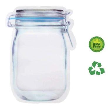 Imagem de Saco Bolsa Frasco Zip Lock Para Alimento Tamanho G/unidade - oem