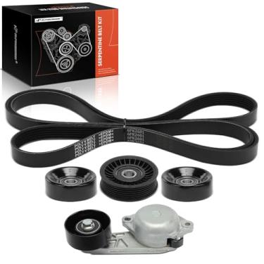 Imagem de A-Premium Kit De Transmissão Por Correia Serpentina Com Tensor Para Motor Compatível Veículos Ford, Lincoln E Mercury - Expedition 09-14, Explorer 06-10, F-150, Navigator 10-14, Mountaineer V8 4.6L