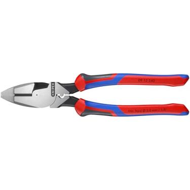 Imagem de Knipex 09 12 240 SBA 9,5 polegadas alicate de linha de alavancagem ultra-alta com extrator e crimpador de fita de peixe