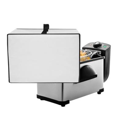 Imagem de Capa protetora contra poeira para fritadeira OVENTE de 2 litros, tecido de nylon resistente ao calor, impermeável, capa protetora para fritadeira, compatível com fritadeira elétrica OVENTE 2 litros