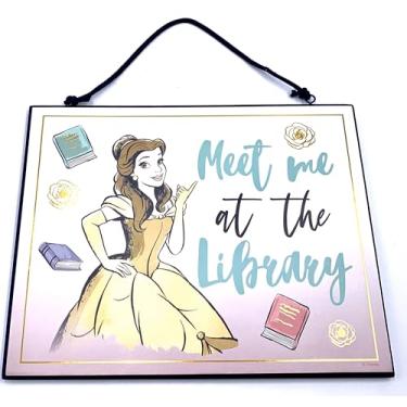 Imagem de Silver Buffalo Placa De Parede Madeira Reversível Disney Princess A Bela E Fera - 10X8"