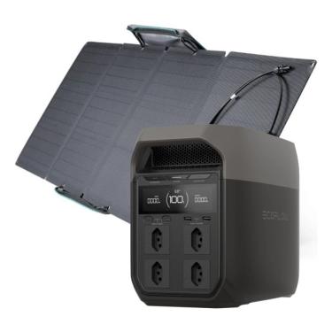 Imagem de Kit Ecoflow Gerador Delta 3 1800w 220v + Painel 110w