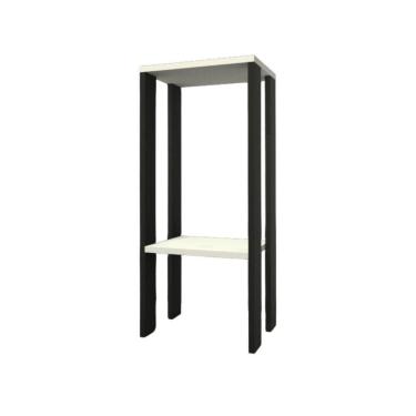 Imagem de Mesa Alta Mesa De Canto Mesa De Apoio Mesa De Bebedouro Mesa Lateral Preto E Branco