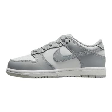 Imagem de Nike Tênis infantil Dunk Low (FB9108-123, branco/branco/cinza fumê claro), Branco/cinza claro fumê - branco, 16