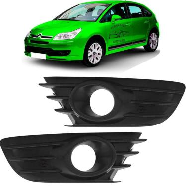 Imagem de Par Grade Moldura Milha Parachoque Citroen C4 2009