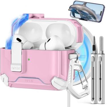 Imagem de Capa para AirPods Pro de 2ª e 1ª geração com kit de limpeza - Pohgelan
