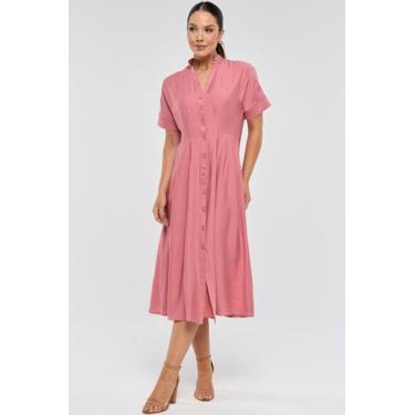 Imagem de Vestido Chemise Midi PKS Rosê, GG