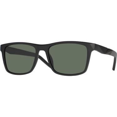 Imagem de Óculos de Sol Masculino Quadrado Polarizado UV400 Lente Verde Village 