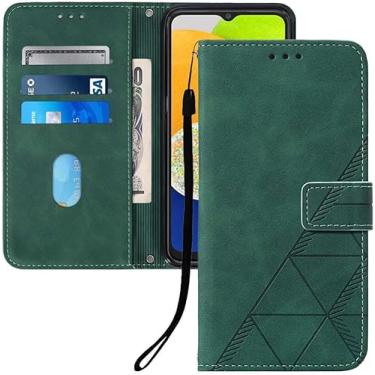 Imagem de Asdsinfor Capa flip para Moto Edge 60 Pro couro sintético carteira coldre com suporte para cartões fecho magnético à prova de choque Folio Protect Cover para Motorola Edge 60 Pro. Verde YBS
