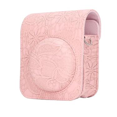 Imagem de Generic Bolsa de Câmera Instantânea, Câmera Instantânea de Transporte 3D Pattern PUL para Tirar Uma Foto (Padrão rosa profundo)