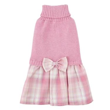 Imagem de Vestido xadrez rosa para cães, PP