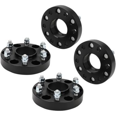 Imagem de Haruma Espaçadores de roda 6 x 5,5 3 cm para Nissan Titan Armada, furo do cubo de 77,8 mm 6 terminais para Infiniti QX56 Real Forged 4 peças acessórios adaptadores de roda M12x1,5 pinos Hubcentric