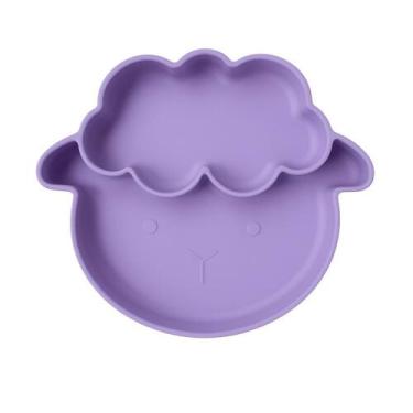 Imagem de Prato Silicone Bebê  Tigela Divisória Infantil  Prato Ovelha  Prato An