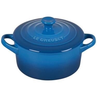 Imagem de Mini Caçarola de Cerâmica 400 mL Esmaltada e Antiaderente, LE CREUSET PG1160T 1459, Azul