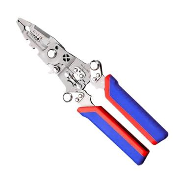 Imagem de Fenteer Alicate de corte de cabos dobrável, ferramenta manual, alicate profissional de metal para cortar cabos, ferramenta de crimpagem de fios para descascar, 24cm