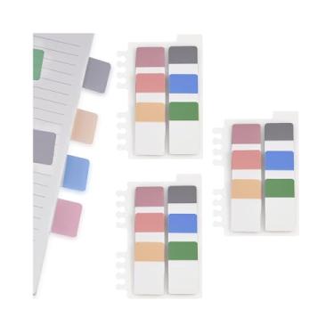 Imagem de 360 abas adesivas fluorescentes – 6 marcadores de página codificados por cores para livros e cadernos, etiquetas de pasta de arquivos, suprimentos para professores, organizador de guias de índice