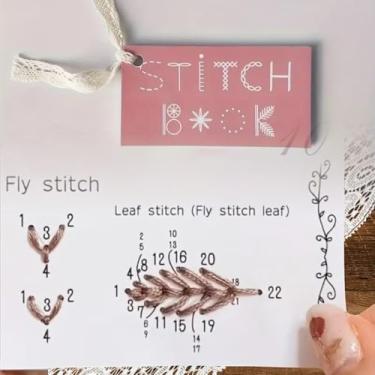 Imagem de 1 mini livro de costura criativo - Guia para entusiastas iniciantes com inspirações de bordado, kit de costura portátil para viagens