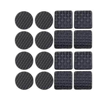 Imagem de Pacote com 16 almofadas antiderrapantes para móveis - prendedores de móveis premium, pés de borracha autoadesivos de 5 cm, pés de móveis - protetores de piso de almofada de móveis antiderrapantes