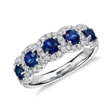 Imagem de Aliança de casamento de zircônia cúbica azul brilhante para mulheres, acessórios requintados de cor prata, 8, Latão, Zircônia cúbica