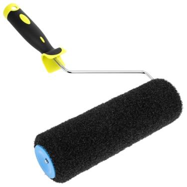 Imagem de QWORK Rolo composto de drywall de 23 cm, pincel de textura de drywall, cochilo de polipropileno reticulado de alto desempenho para revestimentos texturizados de parede e teto