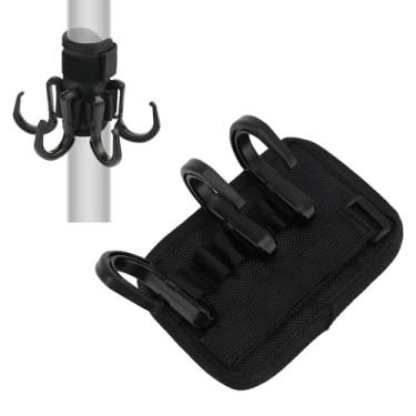 Imagem de Gancho para pendurar guarda-chuva de praia, ganchos de guarda-chuva de pátio com 6 garras destacáveis para toalhas, chapéus, roupas, bolsas, óculos de sol