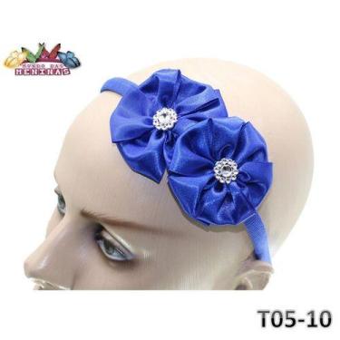 Imagem de Tiara Arquinho Personagem Kit 10 Unidades - Mundo das Meninas, Azul