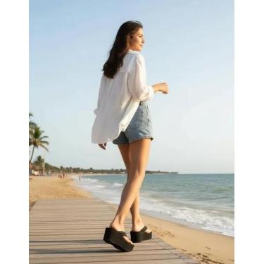 Imagem de Tamanco Plataforma Anabela DuRio Tijuca  Conforto, Estilo, Plataforma 