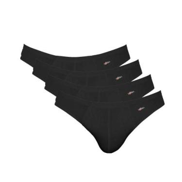 Imagem de Kit Com 4 Cuecas Slip Tradicional Light Zorba Algodão Cotton Original,