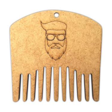 Imagem de Alinhador E Pente Modelador Para Barba De Madeira Barbeiro - JKVERAS