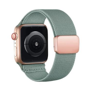 Imagem de Pulseira Magnética De Nylon Para Apple Watch 40mm 44mm 45mm 49mm 41mm 