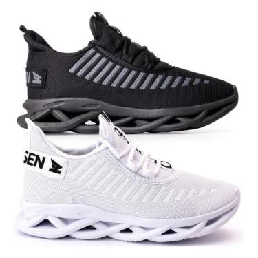 Imagem de Kit 2 Pares De Tênis Masculino Academia Corrida Caminhada - Oldsen, Br