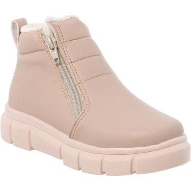 Imagem de Coturno Infantil Menina Com Pelinho Interno - PINOKIO CALÇADOS, 31, Nu