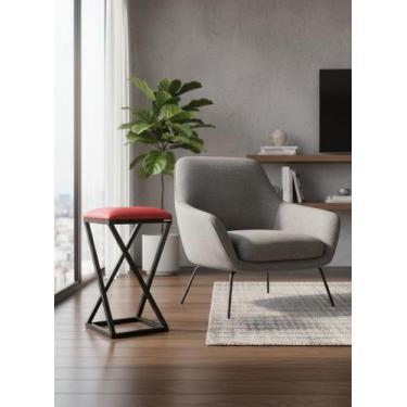 Imagem de Banqueta Industrial banqueta Vermelha - Loja Béle