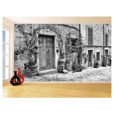 Imagem de Papel De Parede 3D Cidade Antiga Europeia Vila 3,5M Cda62 - Você Decor