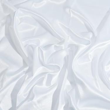 Imagem de WEBEEDY Fundo de cetim para fotografia de seda, 149 x 99 cm, tecido de cetim branco, pano de fundo de seda brilhante dupla face para sessão de fotos, estúdio, artesanato, joias, fotografia, Natal, Ano