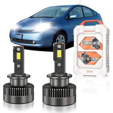 Imagem de SENROBO Adequado apenas para lâmpadas de xenon Toyota Prius D4R 2006-2009, substituição de luz HID de 35 W, 30000LM 600% mais brilhante luz bi-xenon D4RC1, branco frio 6000K, pacote com 2