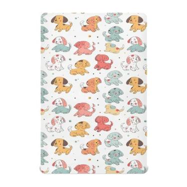 Imagem de CEBUGI Lençol de berço elástico para bebês meninos e meninas, mini lençol com elástico portátil para crianças, material neutro, ultra macio, colchão infantil padrão completo, M