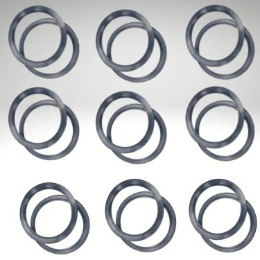 Imagem de KIT 9 PÇS Escotilha Visor para porta Furo 30cm Aluminio Escovado Acabamento Curvado