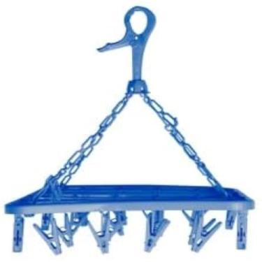 Imagem de Varal retratil dobravel para roupas, organizacao pratica, ideal para casa, leve, dobravel, sortido, moderno. - Cores sortidas