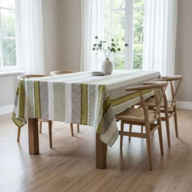 Imagem de Toalha de Mesa Teka Basic 6 Lugares Retangular Estampada 1,40m x 2,10m