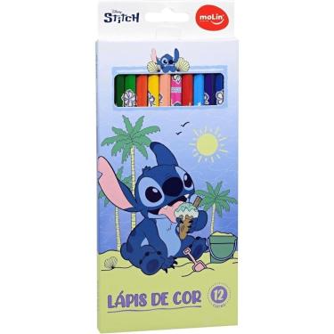 Imagem de Lápis De Cor 12 Cores Stitch Molin Modelo 1