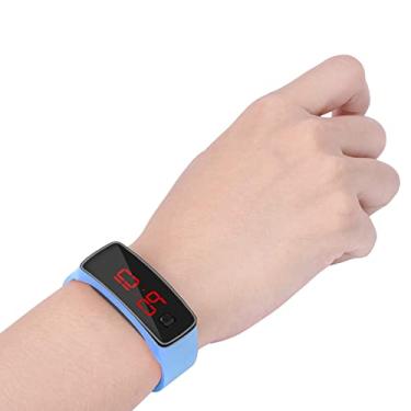 Imagem de Generic Relógio de Pulso LED, Relógio de Pulso Com Display Eletrônico, Digital Esportivo Com Mostrador de 12 Horas para Mulheres e Homens (Azul)