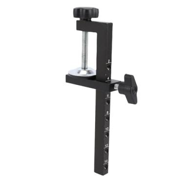 Imagem de Fafeicy Braçadeira C de Mesa, Faixa de Fixação Extra Larga de 0-143 Mm Com Furos de 7 Posições e Parafusos de Ajuste Fino, Almofadas de Silicone Antiderrapantes para Marcenaria, Serra