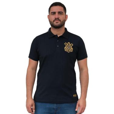 Imagem de Camisa Corinthians Masculina Polo Piquet 33668-Masculino