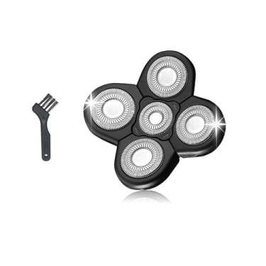 Imagem de Lâminas de barbear elétricas 5D de substituição para refil de barbeador Freebird Skull Pitbull, com escova de limpeza