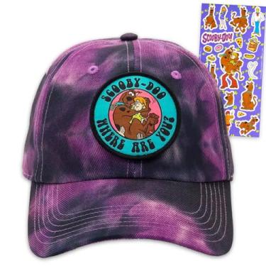 Imagem de Conjunto de chapéus Scooby Doo para crianças – Pacote com boné de beisebol Scooby e Shaggy mais adesivos | Mercadoria Scooby-Doo para meninos, crianças