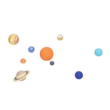 Imagem de Naroote Conjunto de Brinquedos de Modelo de Planeta para Crianças, 9 Peças de Modelo de Ensino de Solar, Brinquedo Educacional de Ciências, Perfeito para Explicar Conhecimentos de Astronomia,